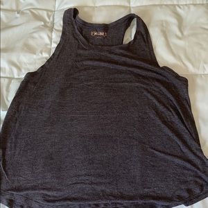 Grey athletic tank top